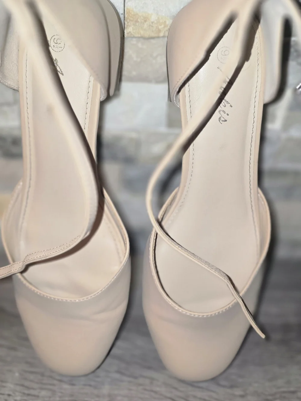 Minimalist Nude Strappy Block Heel Sandals